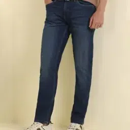Men Flared Jeans with Insert Pockets-image-6