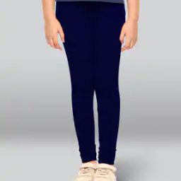 Girls Cotton Elastane Stretch Slim Fit Leggings-image-57