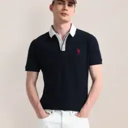 us polo assn. Men Slim Fit Polo T-Shirt with Contrast Collar-picture-3