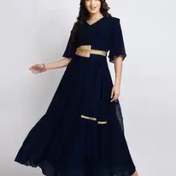Women Embroidered Skirt-Suit Set-picture-44