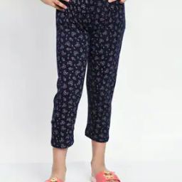 Slim Fit High Rise Cotton Capris-image-2