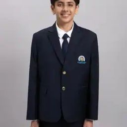 Boys Single-Breasted Formal School Blazer-image-3