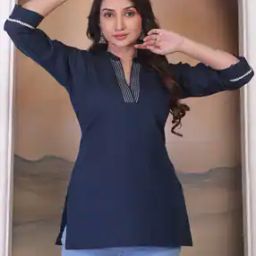 Women V-Neck Tunic-image-29
