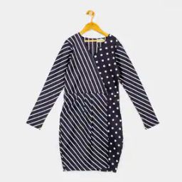Striped A-line Dress-image-26