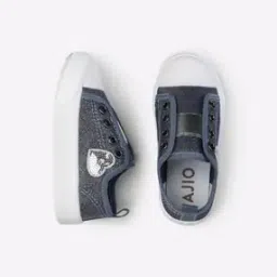 Glittery Slip-On Shoes with Applique-image-13