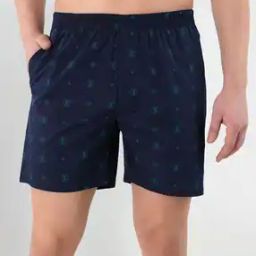 Logo Print Boxers with Insert Pockets-picture-1