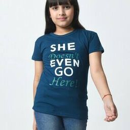Girls Regular Fit Cotton T-shirt -picture-22