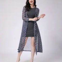 Floral Print Front-Open Shrug-11