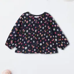 Floral Print Round-Neck Top-image-72