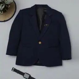 Boys Single-Breasted Blazer with Notched Lapel-image-15