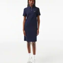 Pique Knit Polo Dress-image-2