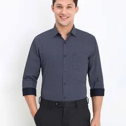 Micro Print Slim Fit Shirt-image-71