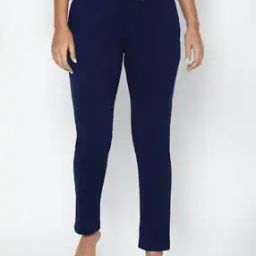 Women Cotton Track Pants with Insert Pockets-image-33
