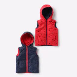 Printed Zip-Front Hooded Jacket-17