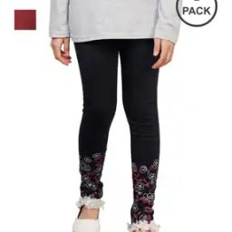 Pack of 2 Floral Printed Leggings-image-110