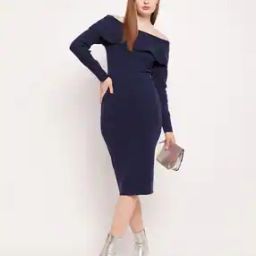 Women Off-Shoulder Bodycon Dress-image-67