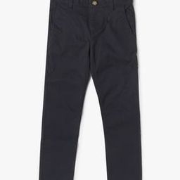 Flat-Front Trousers with Insert Pockets-8