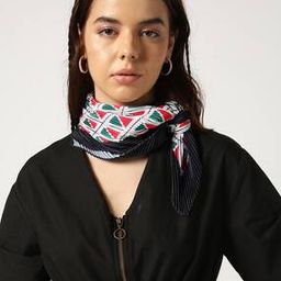 Women Geometric Print Satin Stole-picture-21