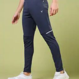 Men Logo Print Fitted Track Pants-image-6