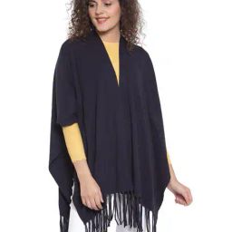 global republic Open-Front Kaftan Shrug with Fringes image 1