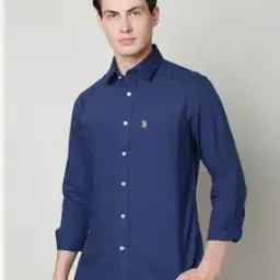 Tailored Fit Shirt with Embroidered Logo-image-3
