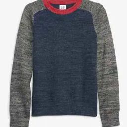 Boys Heathered Crew-Neck Full Sleeves Cardigan-image-69