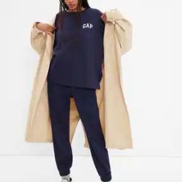 Crew-Neck Tunic Sweatshirt with Side-Slits-picture-47