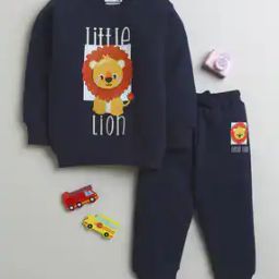 Infants graphic Print Sweatshirt & Joggers Set-image-2