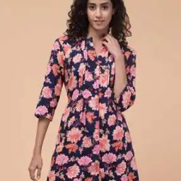 Women Floral Print Fitted Tunic-picture-7