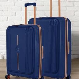 Set of 2 Alexandria with Flat Top Front Opening Trolley Bags - M | L-image-25