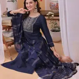 Women Embroidery Straight Kurta Set-image-63