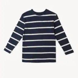 Boys Striped Relaxed Fit Round-Neck T-Shirt-picture-35