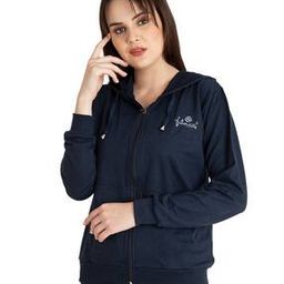 Zip-Front Ribbed Hems Hooded Jacket-53