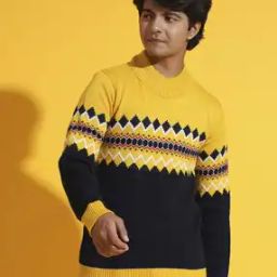Boys Geometric-Knit Crew-Neck Sweater-image-83