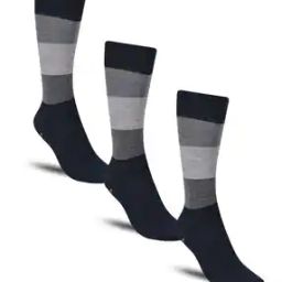 Pack of 3 Striped Mid-Calf Length Socks-image-128