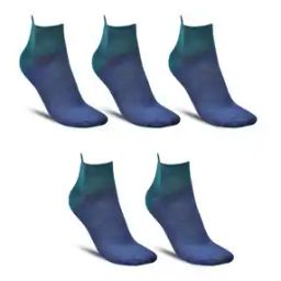 Pack of 5 Colourblock Ankle-Length Socks-picture-16