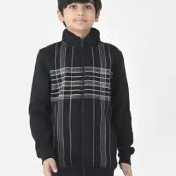 Checked Zip-Front Sweatshirt-image-15