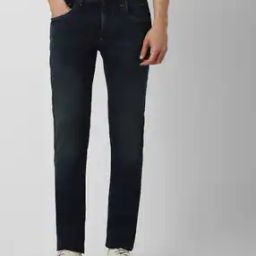 Men Lightly Washed Slim Fit Jeans-image-43