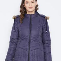 Hooded Jacket with Zip Front Closure-picture-0