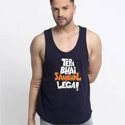 friskers Typographic Print Sleeveless Vest-picture-11