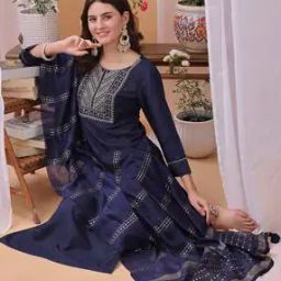 Embellished & Embroidery Straight Kurta Set-image-89