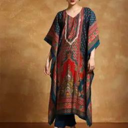 Women Floral Angrakha Kurta Set-image-24