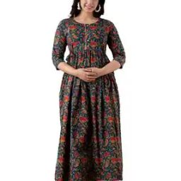Floral Print Fit & Flare Dress-image-87