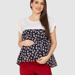 Micro Print A-Line Dress-image-88