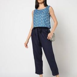 Women Paperbag Waist Regular Fit Pants-picture-42