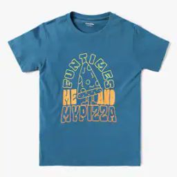 Boys Graphic Print Relaxed Fit Round-Neck T-Shirt-image-7