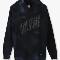 Boys Typographic Print Slim Fit Hoodie-picture-40