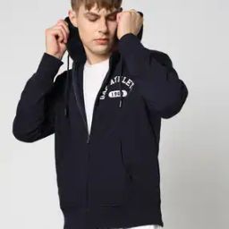 Hooded Full Sleeves Zipper Sweatshirt-image-6