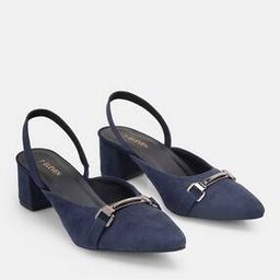 Chunky Heeled Sandals with Slingback-image-78