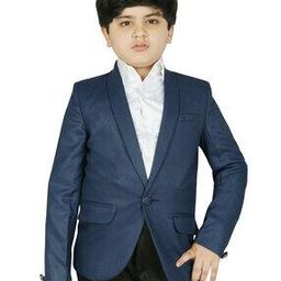 Single-Breasted Blazer with Flap Pockets-image-54